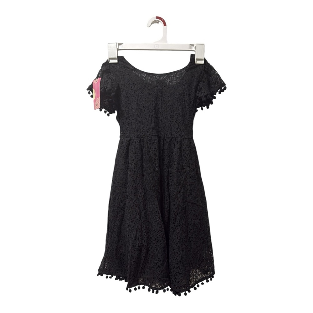 Elegant Black Lace Kids Dress